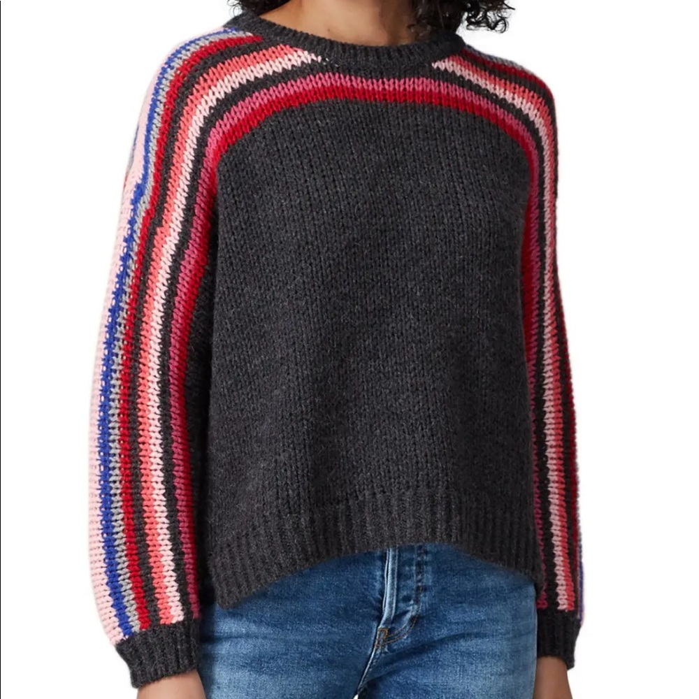 XíRENA Grey Striped Sweater